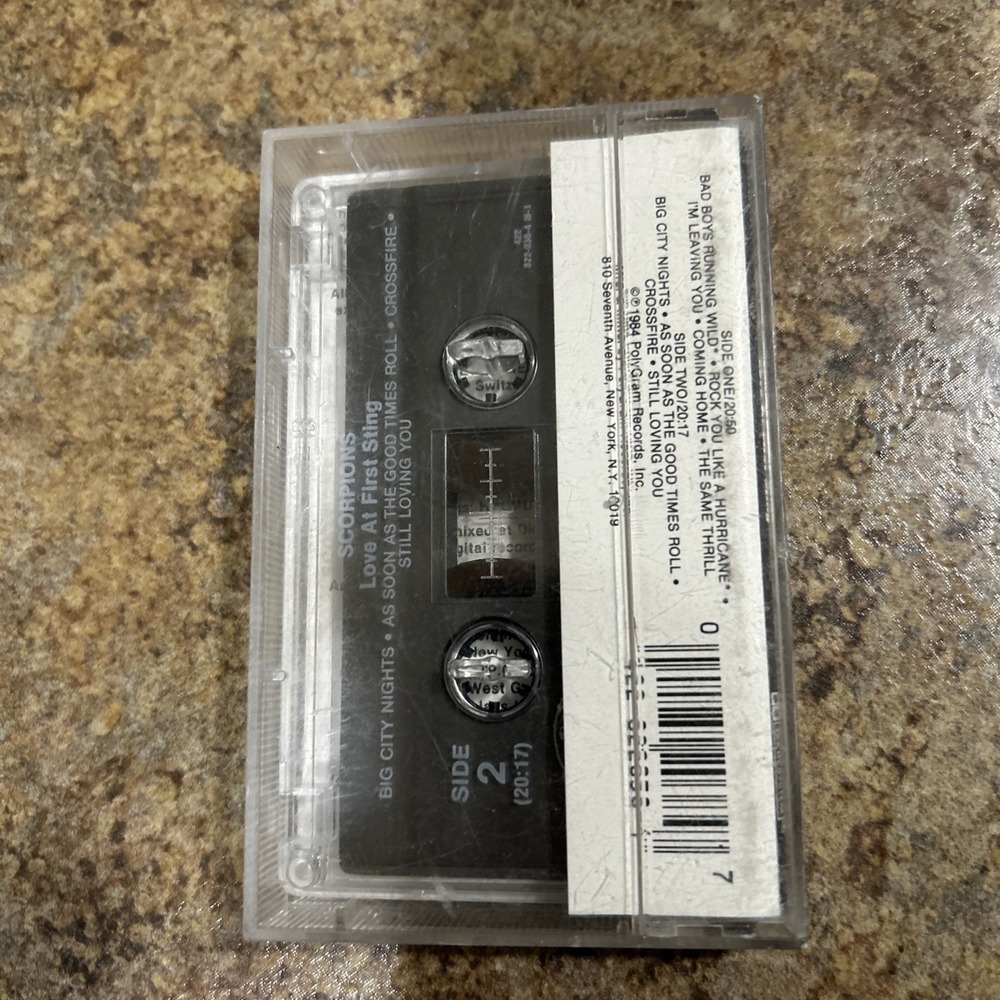 Scorpions Love at First Sting Cassette Tape 1984 Polygram - Picture 2 of 3
